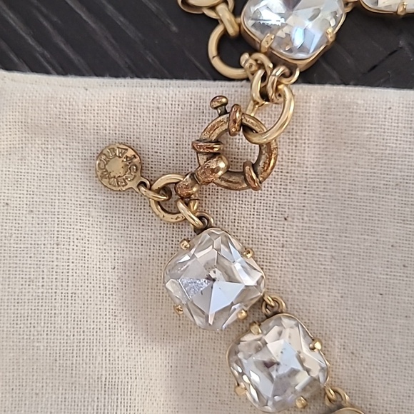 J. Crew Square Crystal Necklace - Picture 2 of 4